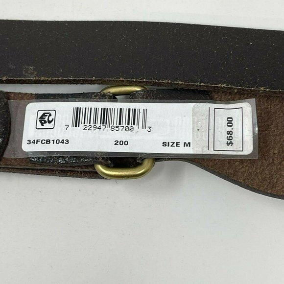 Frye & Co Leather Belt with Turquoise Stone Size M Brown Southwestern $68 NWT - Picture 9 of 9